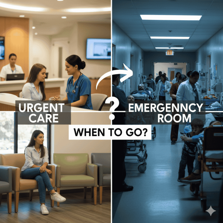 When to Visit Urgent Care Instead of the ER